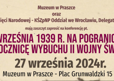 1 września 1939 r. na pograniczu – konferencja naukowa